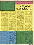 جدول جام پاسارگاد سال ۱۳۵۵ در اسفند ماه، بعد از هفته ۱۹م. از مجله دنیای ورزش شماره ۳۳۳