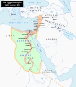 نقشه نشان‌دهنده گستره سرزمین پونت