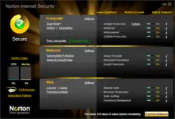 تصویر محیط کاربری Norton AntiVirus ۲۰۱۰