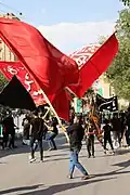 مراسم پرسه‌زنی و پیاده‌روی، چهار راه بعثت، بلوار امامزاده جعفر