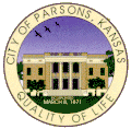نشان رسمی Parsons, Kansas