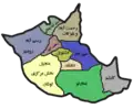 نقشه بخش‌ها و دهستان‌ها