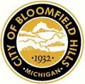نشان رسمی City of Bloomfield Hills