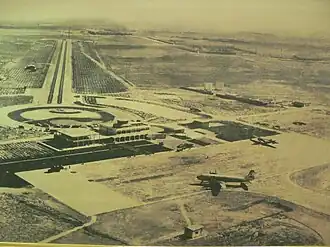 فرودگاه شیراز در دهه ۴۰ شمسی.