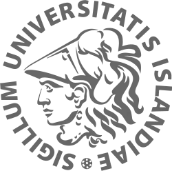 Seal of the University of Iceland.