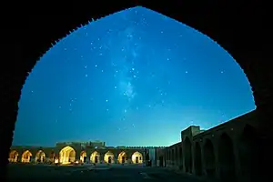 کاروانسرای دیر گچین بر جای مانده از دوره ساسانی