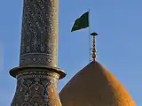 گنبد و مناره در حرم شاه عبدالعظیم