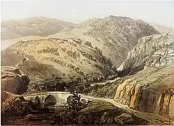 The bridge over رودخانه لیتانی by Kaukaba, by van de Velde, in 1851