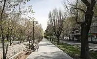 نمایی از پیاده‌روی بلوار کشاورز