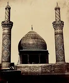 حرم عباس بن علی در عکسی از دورهٔ قاجار