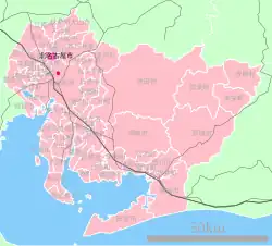 موقعیت Kitanagoya در استان آیچی