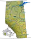 Rivers and lakes in Alberta