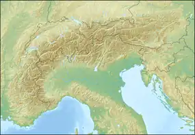 اونترسبرگ در آلپ واقع شده