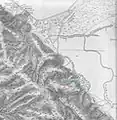 یاجور (یاگور) بر نقشه صندوق اکتشاف فلسطین، ۱۸۷۵