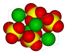 3D model of barium sulfate