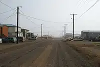 The city of Barrow, Alaska in July 2008.