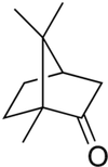 Structural formula of camphor