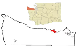 Location of Port Angeles, Washington