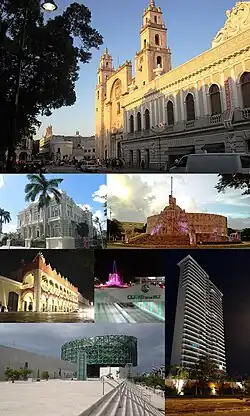 Collage of the city of Mérida.