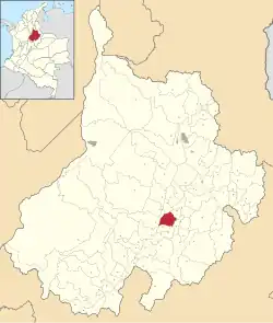 Location of the municipality and town of Socorro, Santander in the Santander Department of Colombia.