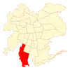 Map of San Bernardo commune within سانتیاگو