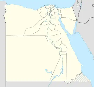 Location of Great Bitter Lake in Egypt.