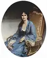 Portrait of Antonietta Negroni Prati Morosini, Oval (۱۸۷۲)Civica Galleria d'Arte Moderna, Milan