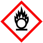 The flame-over-circle pictogram in the Globally Harmonized System of Classification and Labelling of Chemicals (GHS)