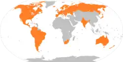 Map of global availability of Google Play Music
