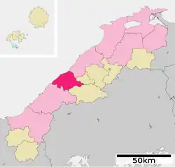 موقعیت Gōtsu در استان شیمانه