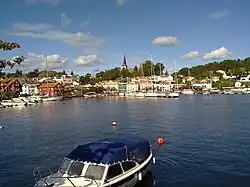 View of the town harbour