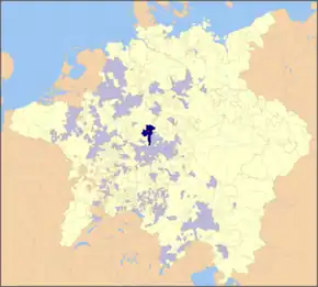موقعیت مکانی در امپراتوری سال ۱۶۴۸