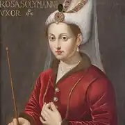 پرترهٔ روزا، همسر سلیمان