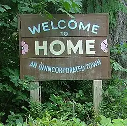The Home Welcome Sign