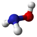 Spacefill model of hydroxylamine