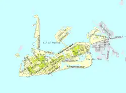 U.S. Census Bureau map showing city limits