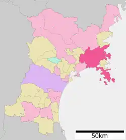 موقعیت Ishinomaki City