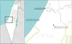 نحلا در Ashkelon region of Israel واقع شده