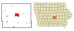 Location of Newton, Iowa