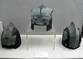 اتصالات کلاه‌خود دودمان شانگ (کلاه‌خود چرمی باقی نمانده)