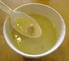 «سوپ کریم آیام»، سوپ خامه مرغ با ریشه غربی.