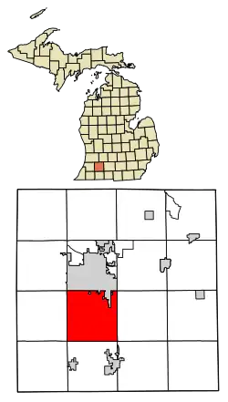 Location of Portage, Michigan