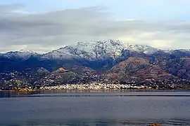 View of Karystos from the sea.