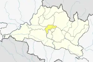 موقعیت ناحیه کاتماندو در نقشه