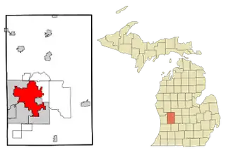 Location of Grand Rapids within کنت