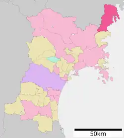 موقعیت Kesennuma