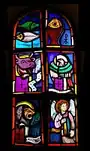 Stained glass of the Four Evangelists in Bockweiler, Germany