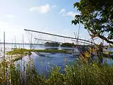 Lift Net (Bhesal Jal) in Bangladesh River or Canals