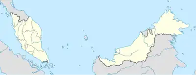 تاواو در مالزی واقع شده