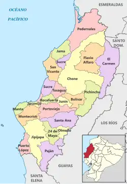 Cantons of Manabí Province